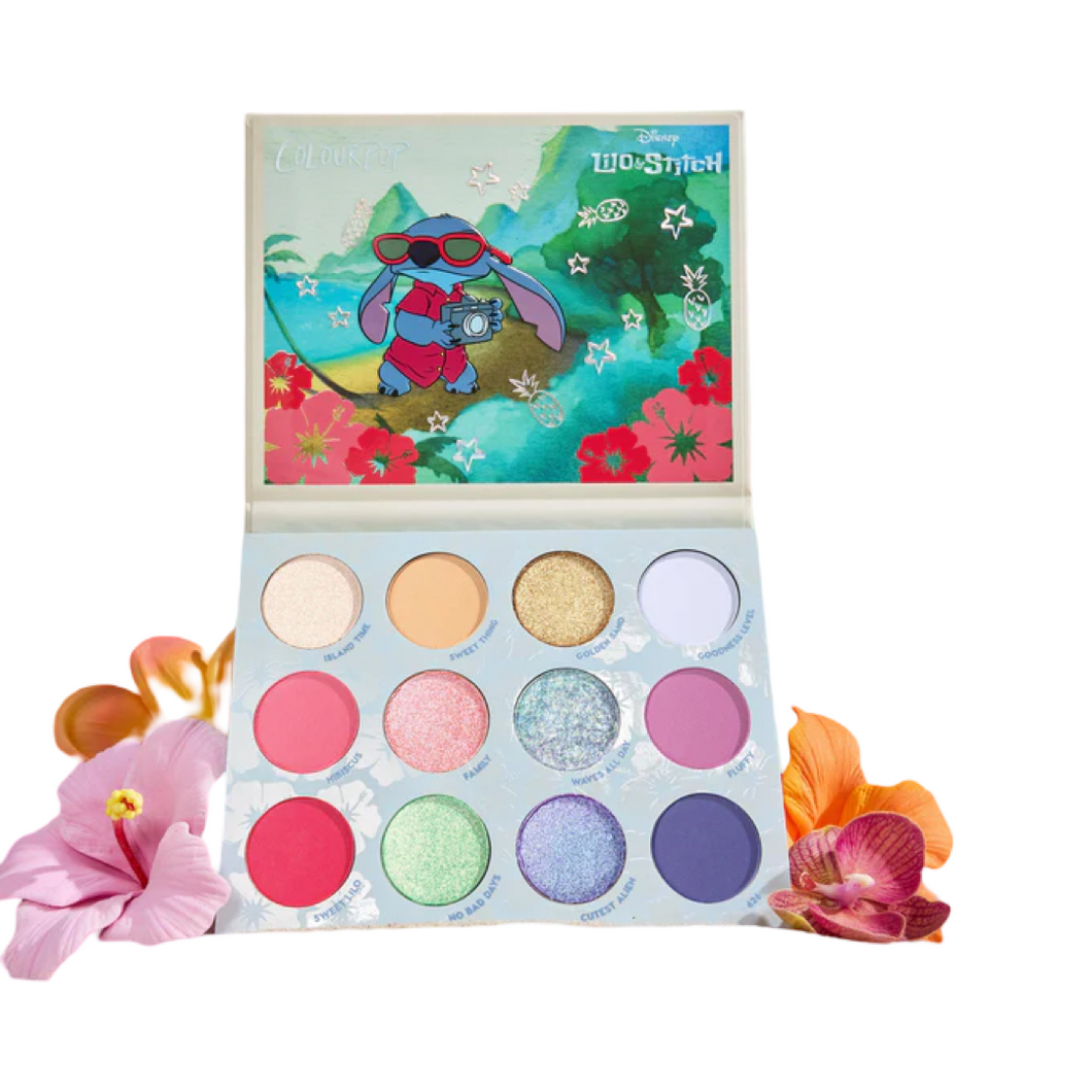 Colourpop Beach Dreamin Lilo Stitch Eyeshadow Palette