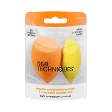 Load image into Gallery viewer, Real Techniques Miracle Complexion Sponge + Concealer Sponge Duo