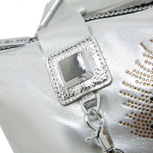Glamorous Metallic Hobo Bag with Eye design
