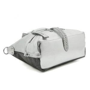 Glamorous Metallic Hobo Bag with Eye design