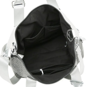 Glamorous Metallic Hobo Bag with Eye design
