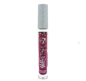 W7 Glitter POP lipstick Red Alert