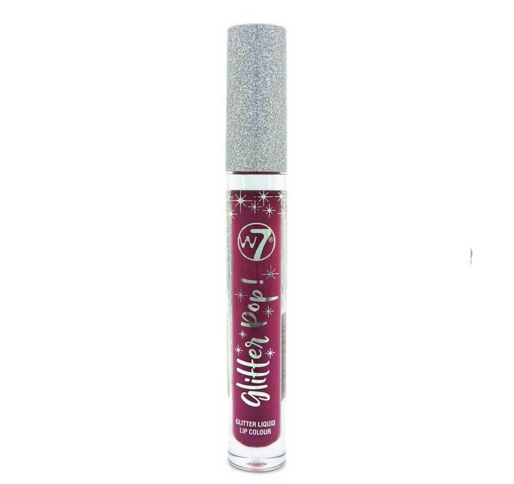 W7 Glitter POP lipstick Red Alert