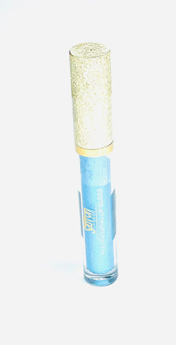 Saffron Holographic Lip Gloss Blue 03