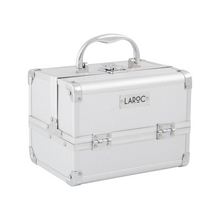 Load image into Gallery viewer, LARoc Vanity  Case Silver With Mirror
